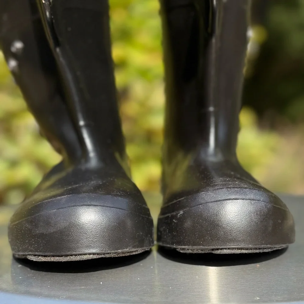 JORDAN DAVID,”GRIPS”,Men’s, XL (10-11),Black Waterproof Rubber Work Boots. “EUC”